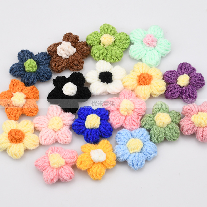Handmade Crochet Five Petal Fl - Craft Embellishment recension och pris