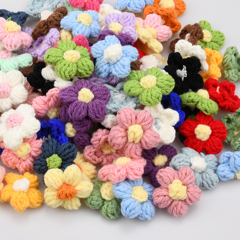 Handmade Crochet Five Petal Fl - Craft Embellishment recension och pris