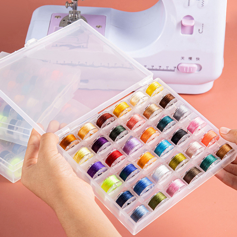Sewing Bobbins Box Set Sewing  - Craft Embellishment Storage recension och pris