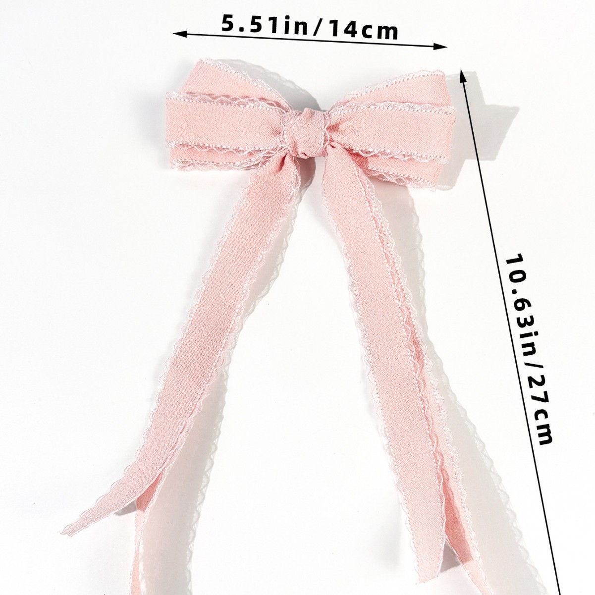 Bulk 20pc Long Tassel Hair Cli - Lace Ribbon Trim recension och pris
