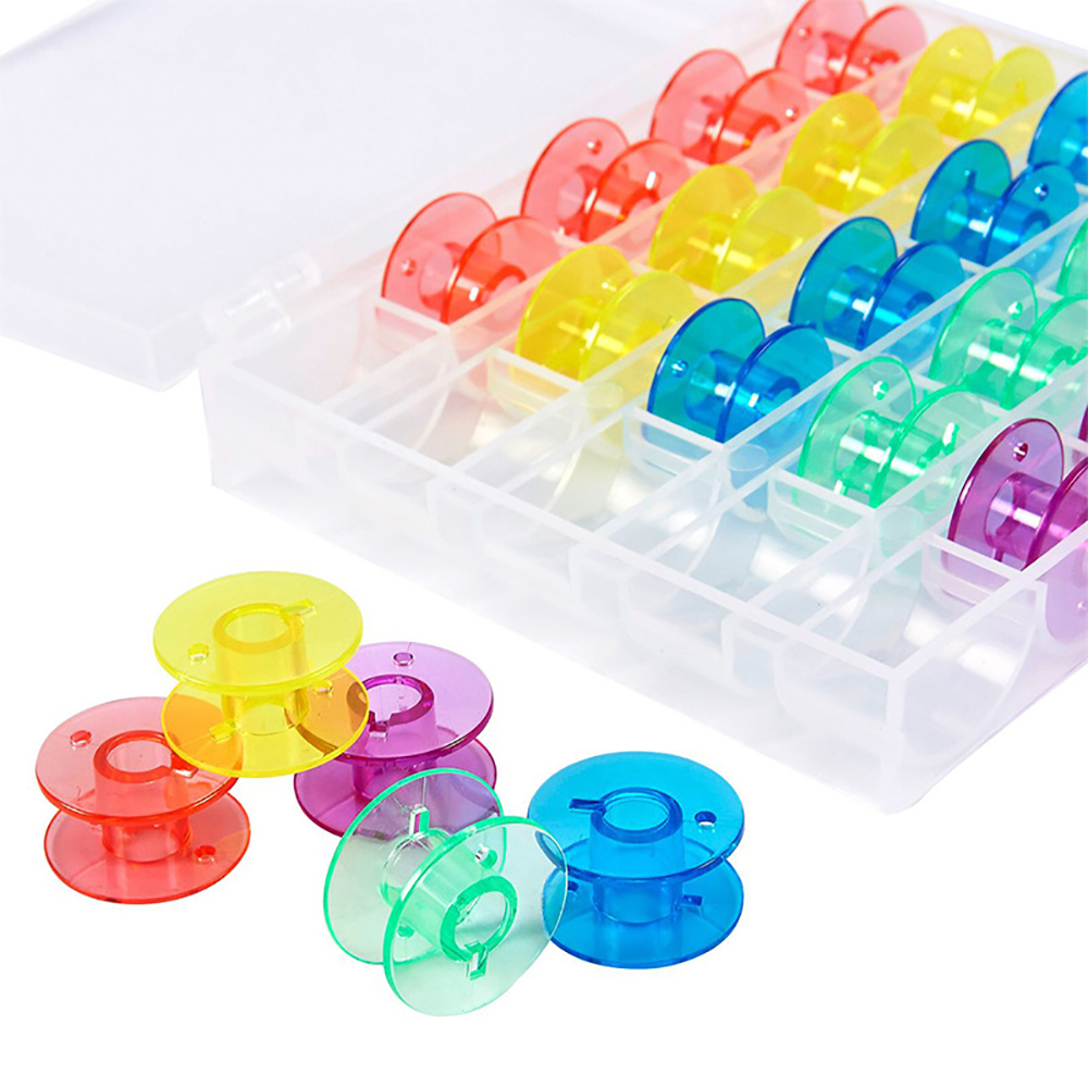 25Pcs/Set Plastic Threads Bobb - Craft Embellishment Storage recension och pris