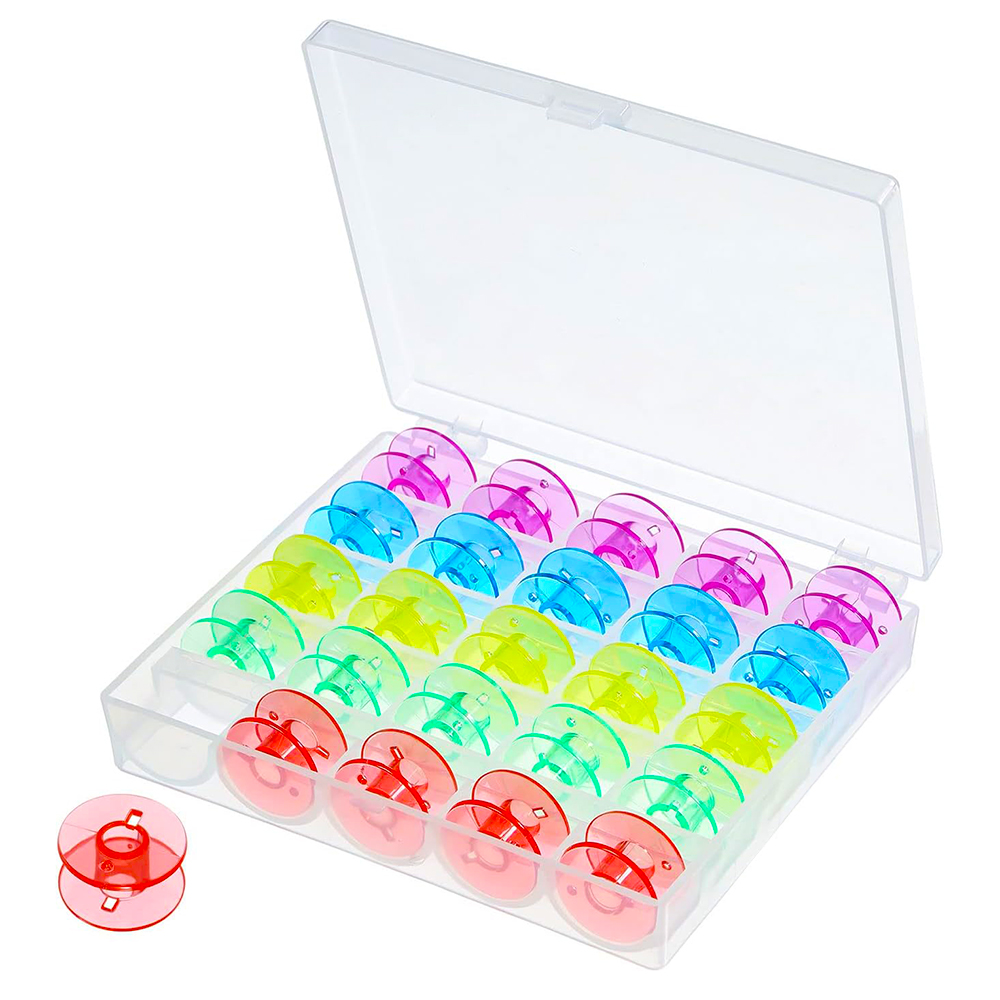 25Pcs/Set Plastic Threads Bobb - Craft Embellishment Storage recension och pris