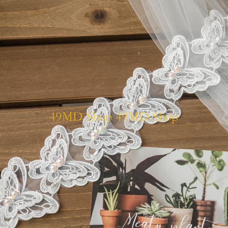 49MD 1 Yard Bowknot for Butter - Lace Ribbon Trim recension och pris