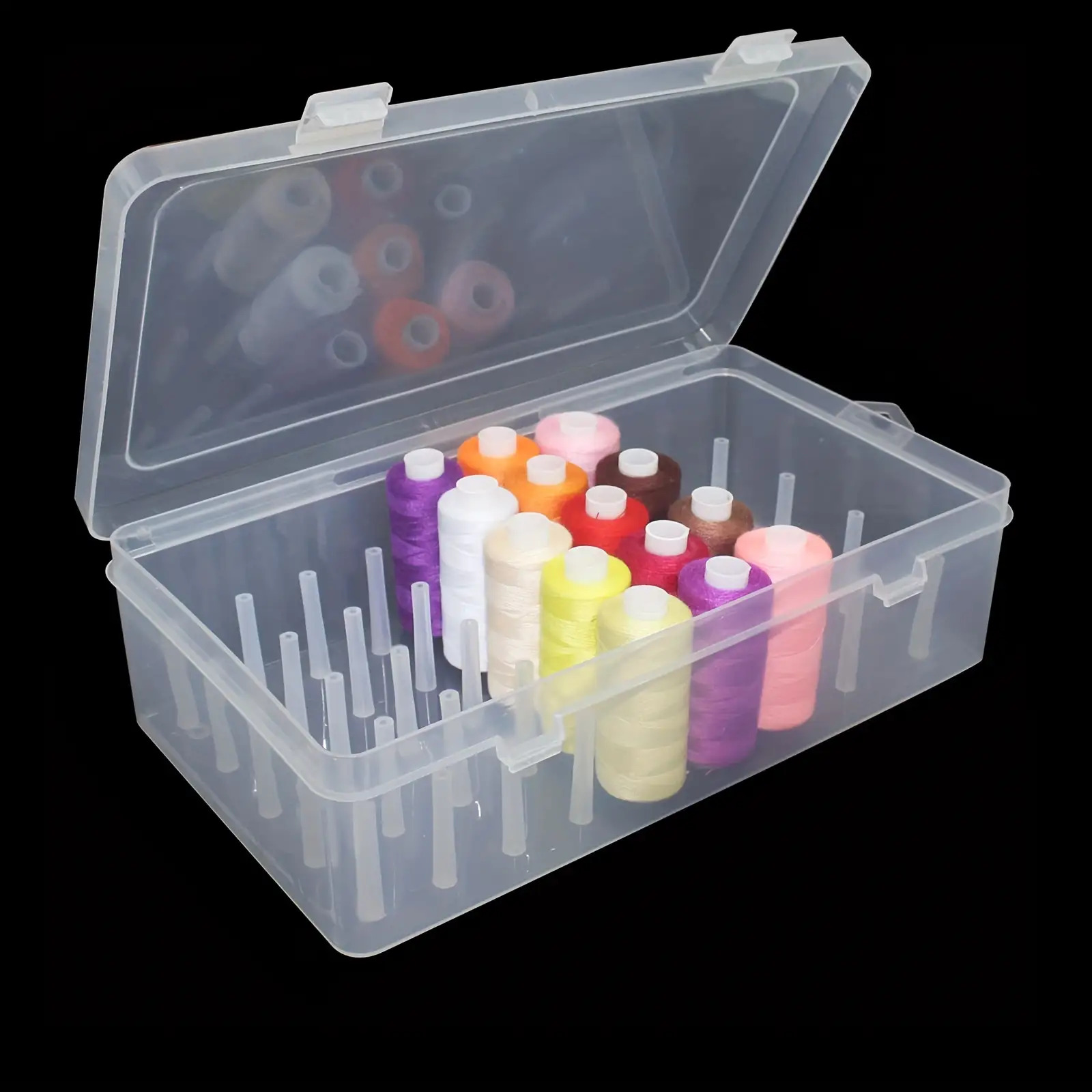 Clear Plastic Sewing Thread St - Craft Embellishment Storage recension och pris
