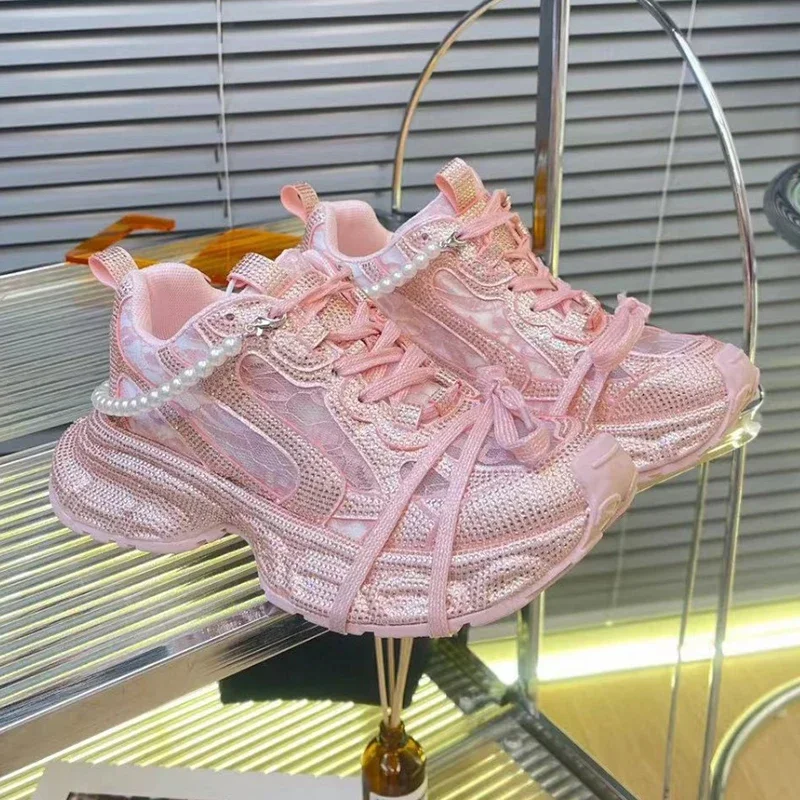 Top Quality Sneakers Women Ska - Crystal Mesh Fabric recension och pris