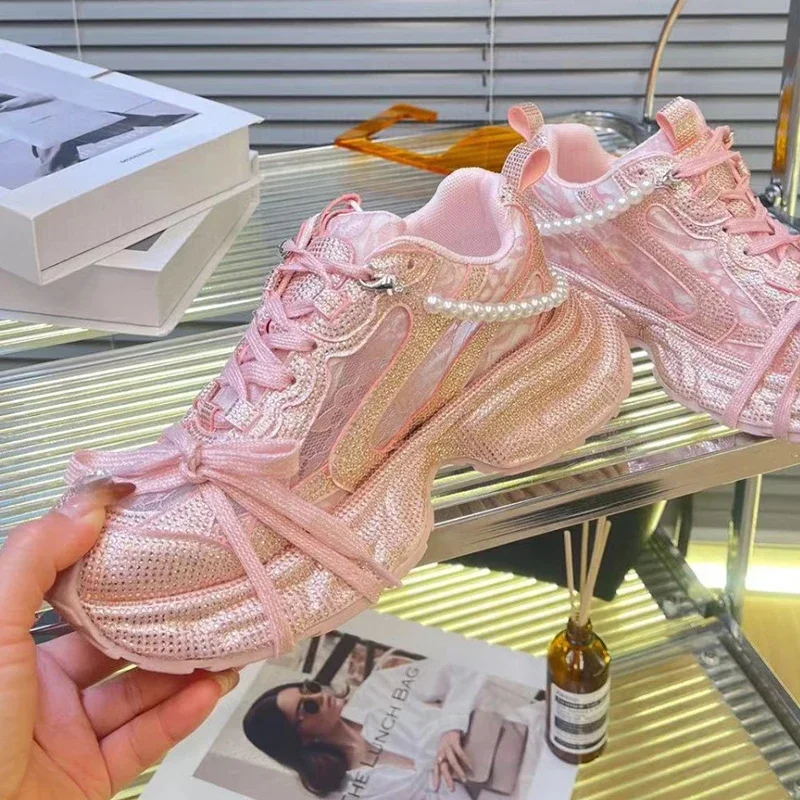 Top Quality Sneakers Women Ska - Crystal Mesh Fabric recension och pris