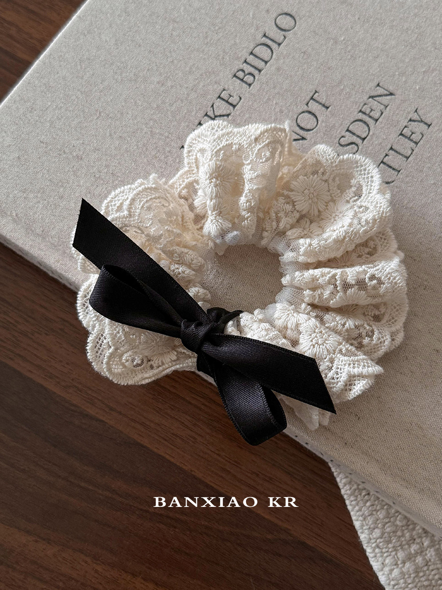French retro double layered bo - Lace Ribbon Trim recension och pris