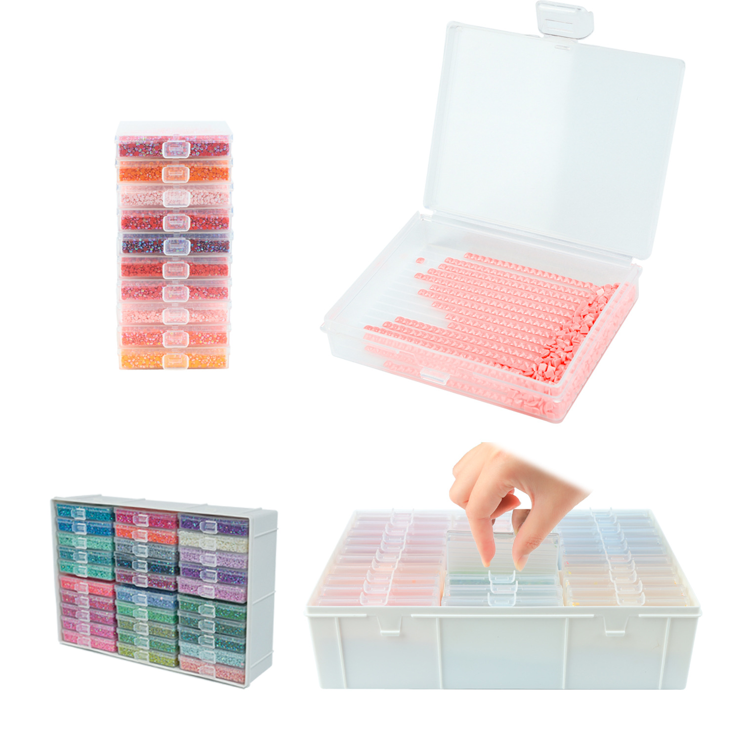Diamond Painting Art Trays Set - Craft Embellishment Storage recension och pris