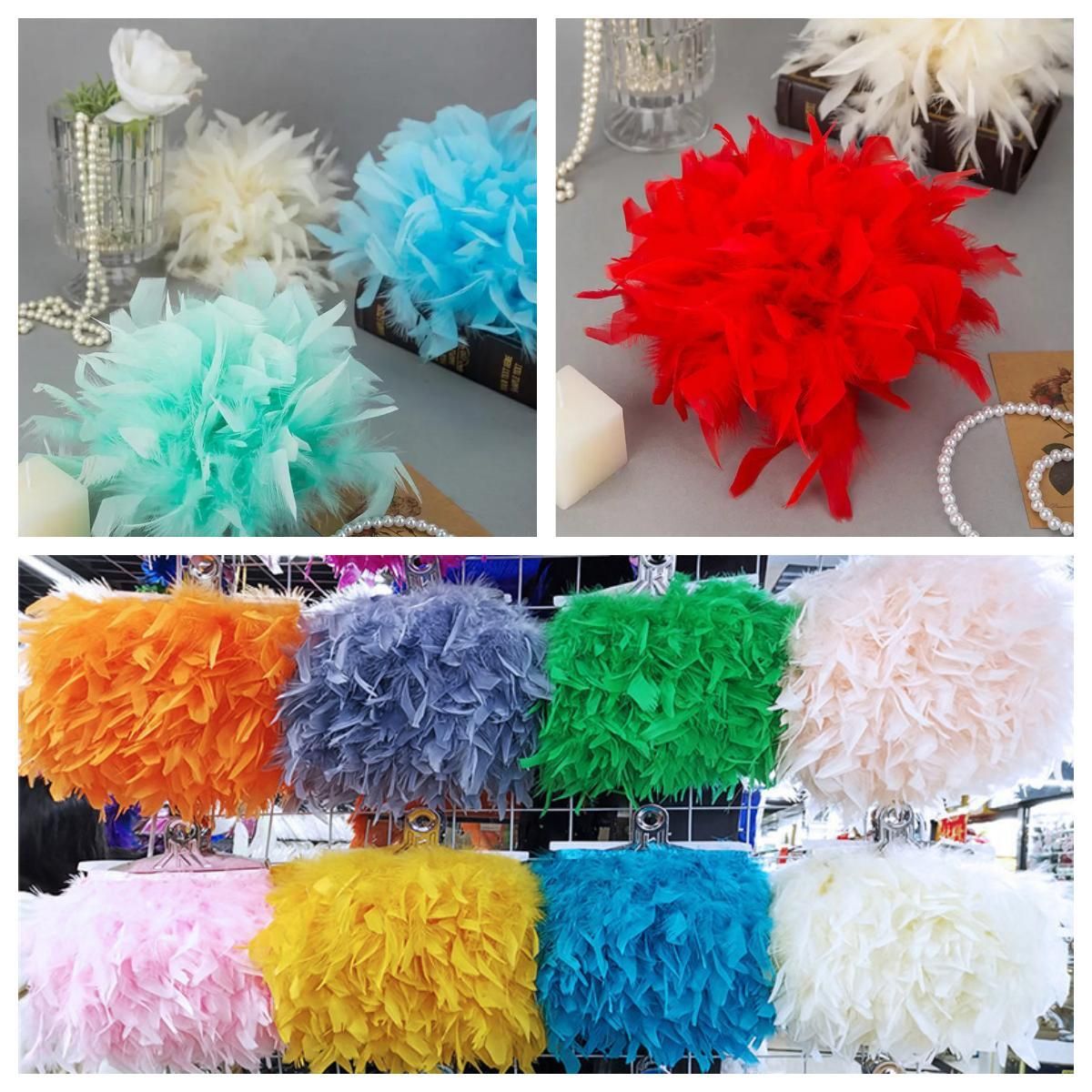 Natural Turkey Marabou Feather - Feather Trim Marabou recension och pris