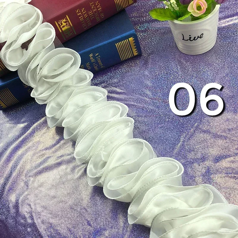 5Yards Pleated Ruffled Trim Sh - Lace Ribbon Trim recension och pris